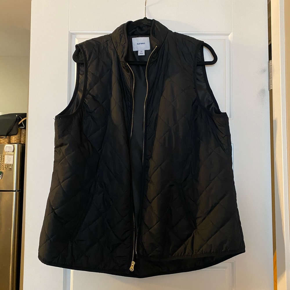 Black Quilted Vest